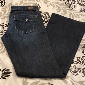 Paige flare w/ flap pocket, size 30x31